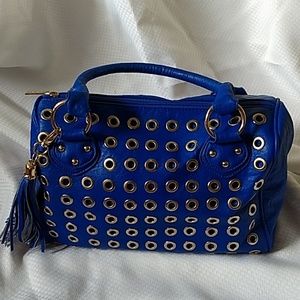 Luxury VEGAN Blue Imoshion Statement Bag
